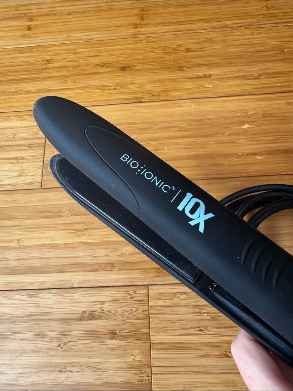 NWOT Bio Ionic 10X Black Mini Flat Iron - Professional Hair Styling